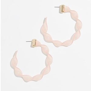 BaubleBar Pink Swirl Hoops